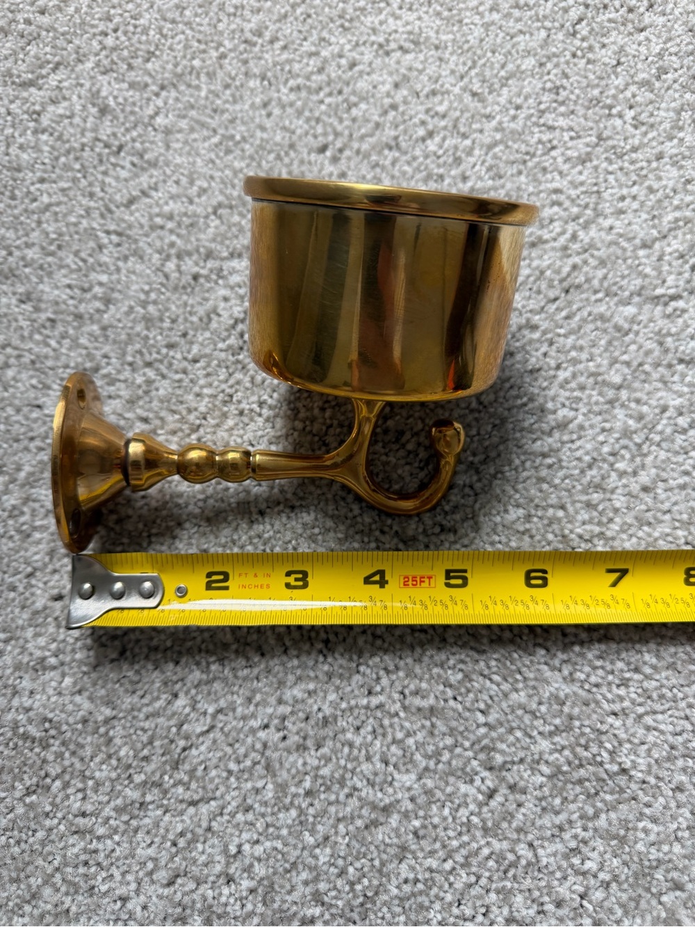 Two Roan Iris Orla Wall Vessels Handcrafted unlacquered brass - Picture 7 of 9